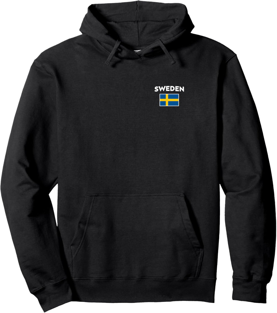 Schweden Flagge Sweden Sverige Yellow Blue Pullover Hoodie