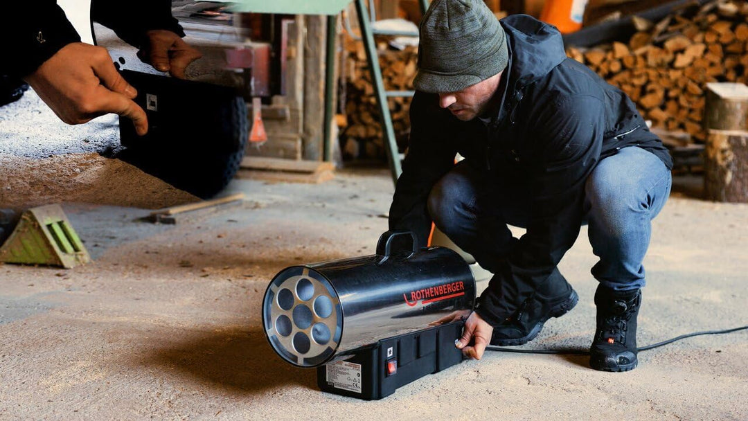 ROTHENBERGER Industrial Gas Heizkanone ROTURBO 35000 Heizgebläse Heizgerät | für ca. 170 bis 290m³ |