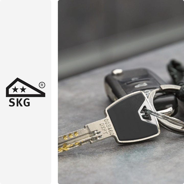 ABUS Profilzylinder XP20SN 30/50 inklusive Sicherungskarte & 3 Schlüsseln, 73719, 30/50