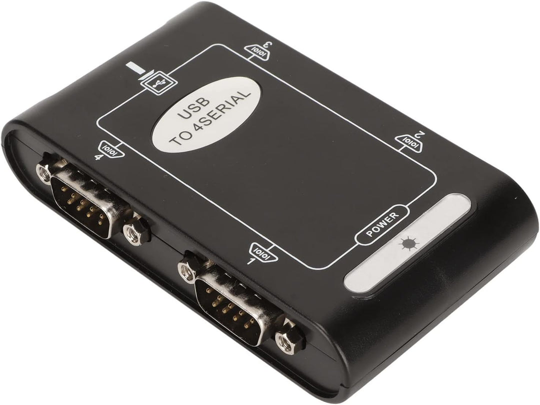 Lazmin112 USB-zu-Seriell-Adapter, 4 RS232-Ports COM-Reservierungskarten für Serielle Ports Kompakter
