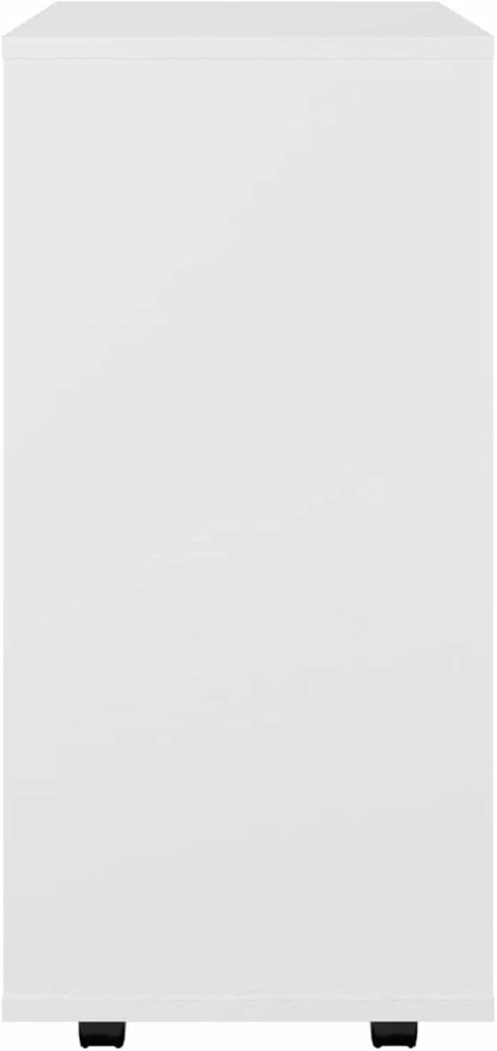 Rollschrank Schrank mit Rollen Schubladenschrank Aktenschrank Holzschrank Aufbewahrungsschrank Stand