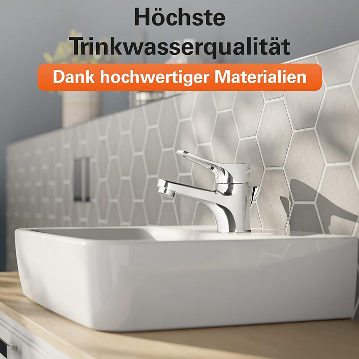 EISL NI075VECR VERONA Wasserhahn Bad, Mischbatterie für Waschbecken, Einhebelmischer Badezimmer, Was
