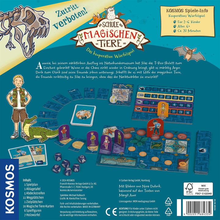 KOSMOS 684334 Die Schule der magischen Tiere - Zutritt verboten! Brettspiel für Kinder ab 6 Jahren,