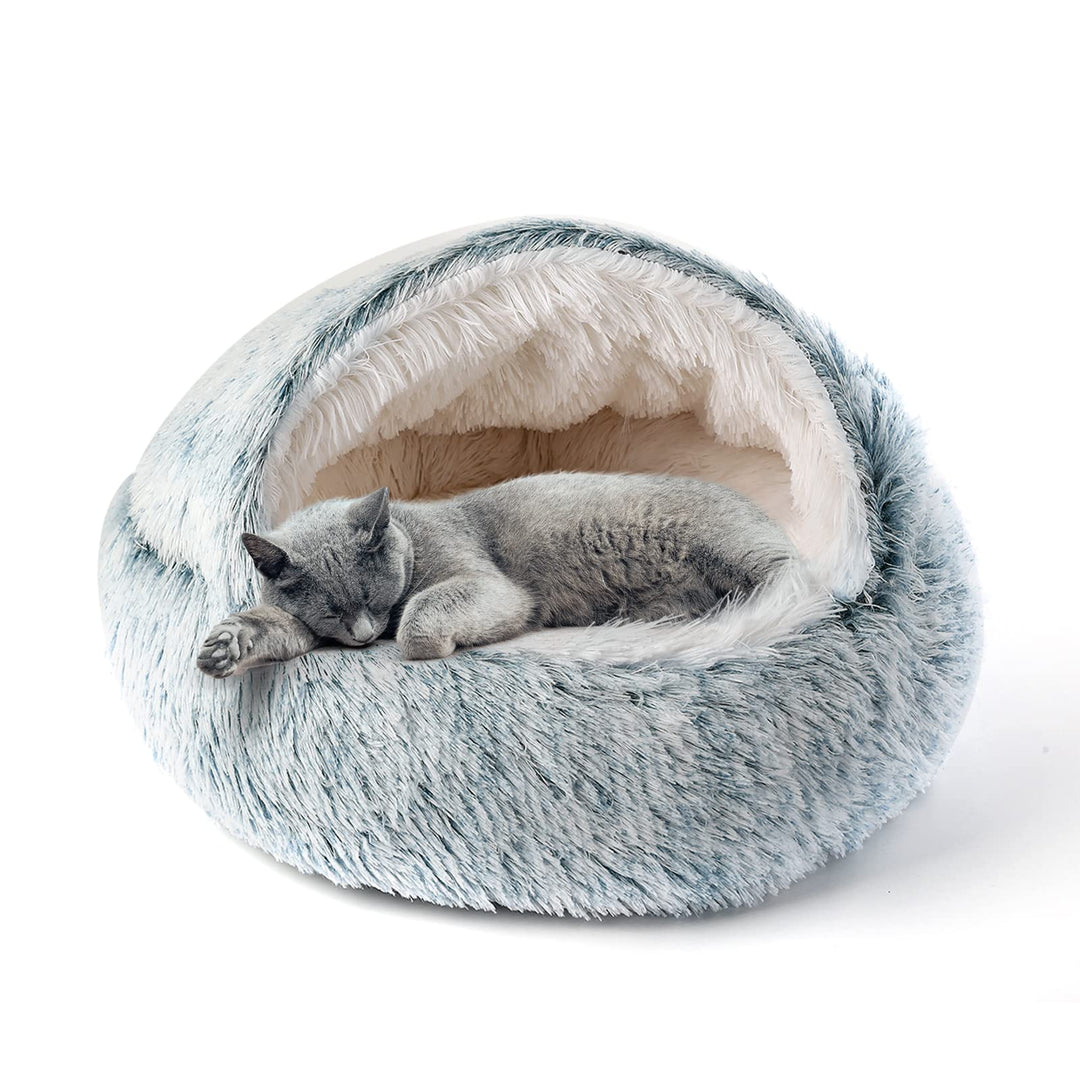 CATISM Katzenbett Flauschig Katzendecke, 50cm Gemütlich Katzenbett für grosse Katzenkätzchen Washbar