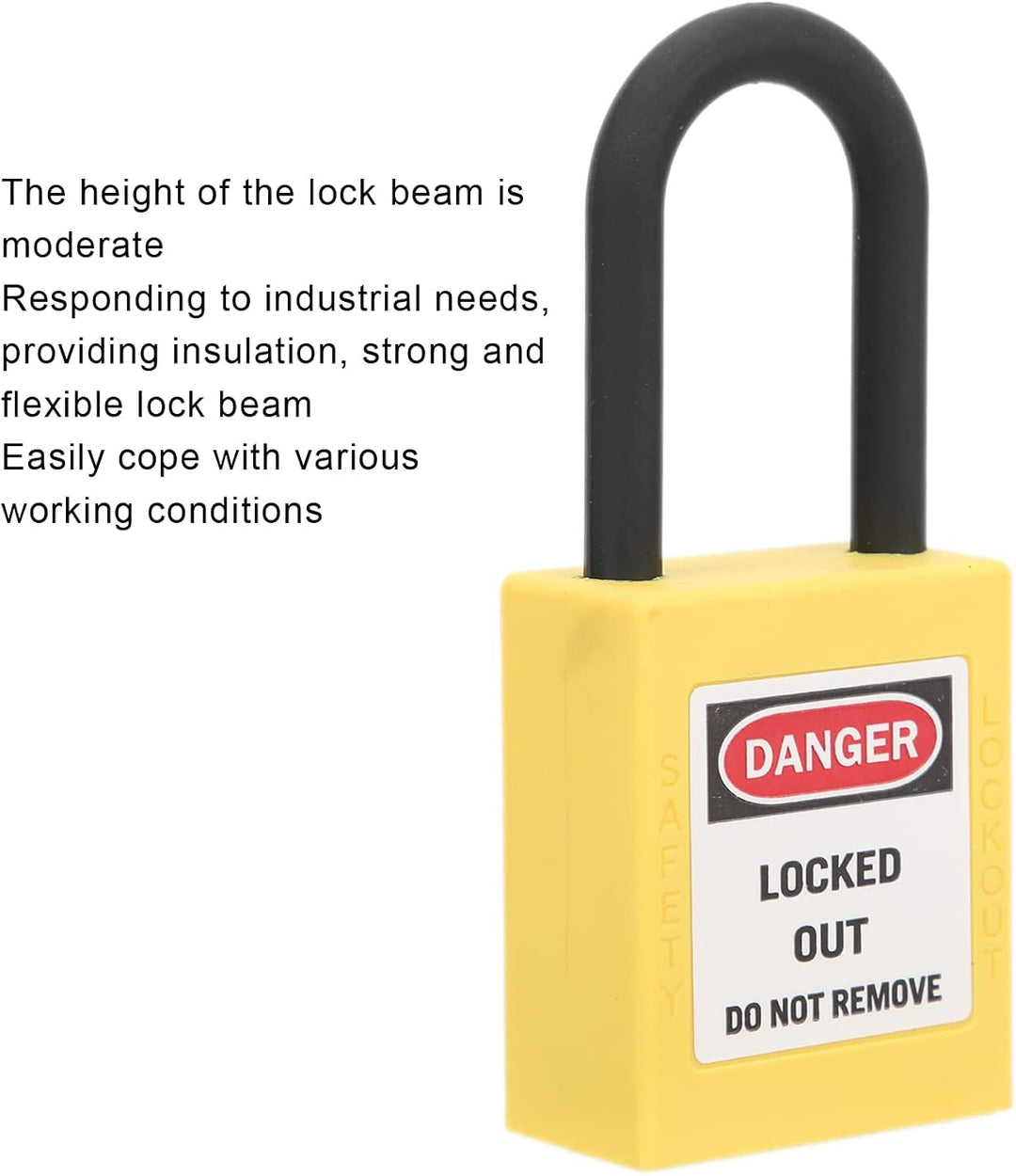 Lockout-Tagout-Schlösser 5 Sätze Lockout-Schloss 2 Schlüssel Pro Schloss Staubdichtes Nylon-Sicherhe