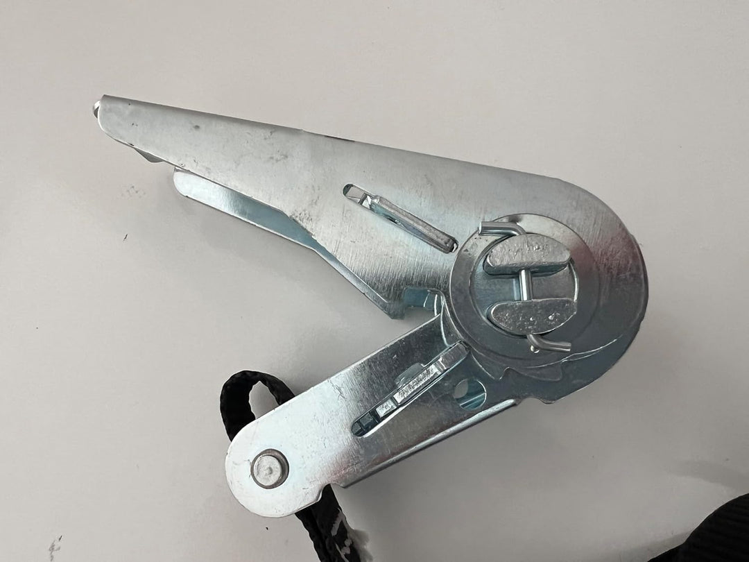 Spanngurte mit Ratsche, Länge 1,5 m, Breite 25 mm, 100% Polyester, robust und hochwertig, für Motorr