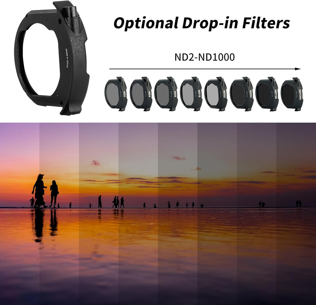 Meike ND4 Drop-in Filter für Canon und Meike Drop-in Filter Mount Adapter Serie