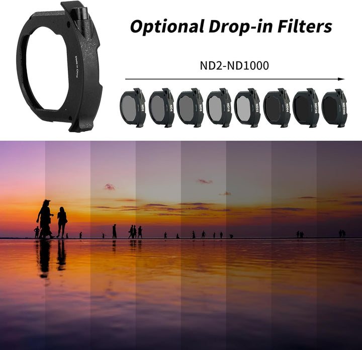 Meike ND4 Drop-in Filter für Canon und Meike Drop-in Filter Mount Adapter Serie