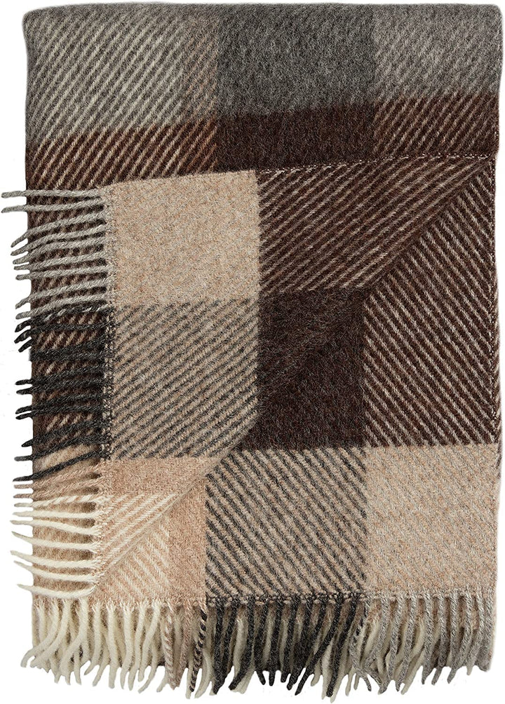 RØROS TWEED - Myrull - Wolldecke aus norwegischer Lammwolle - Design von Karen Staver - Deckenmasse: