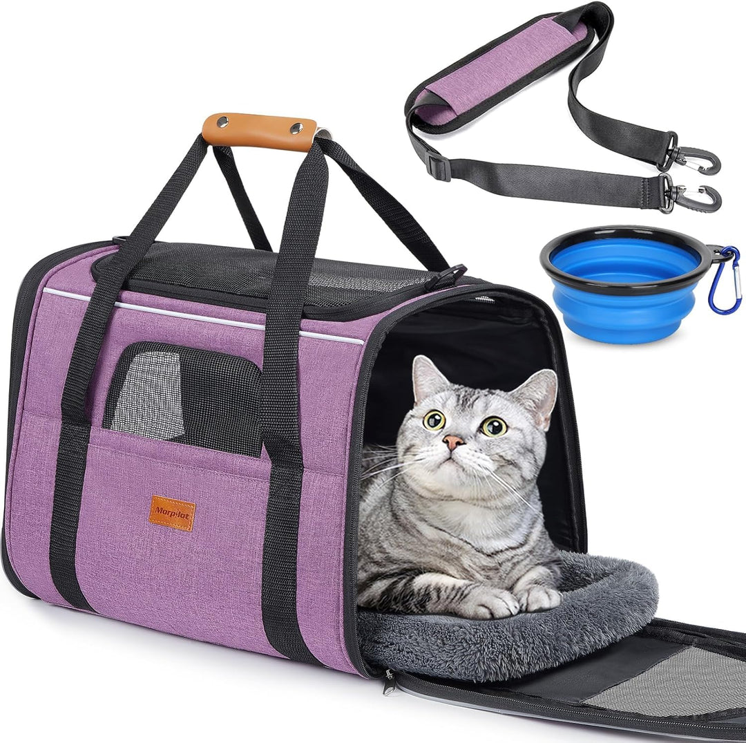 Morpilot Transportbox Katze Katzen Transportboxen, Faltbare katzentasche transporttasche, hundetrage