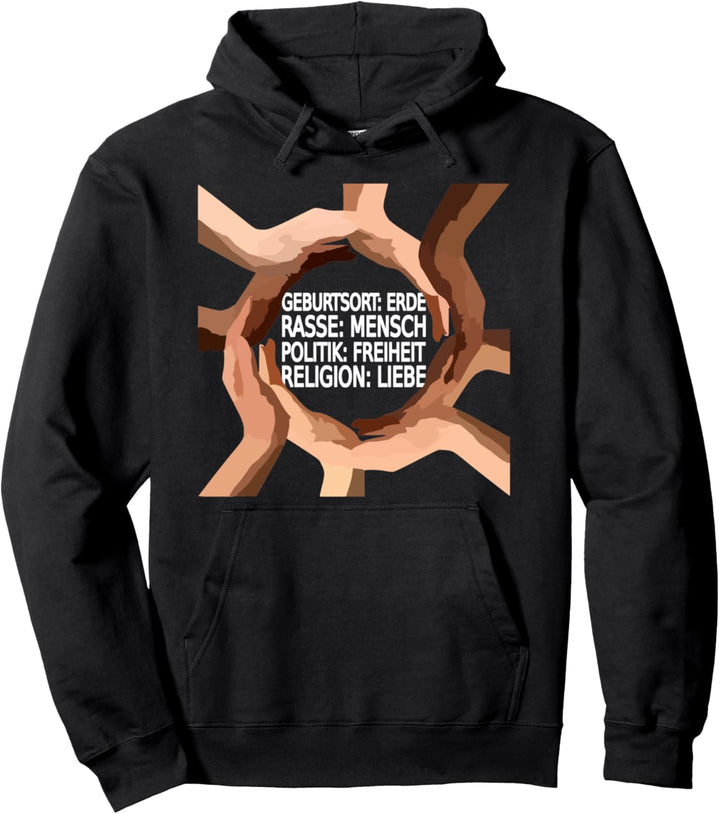 Schönes Geschenk "gegen Rassismus" Pullover Hoodie