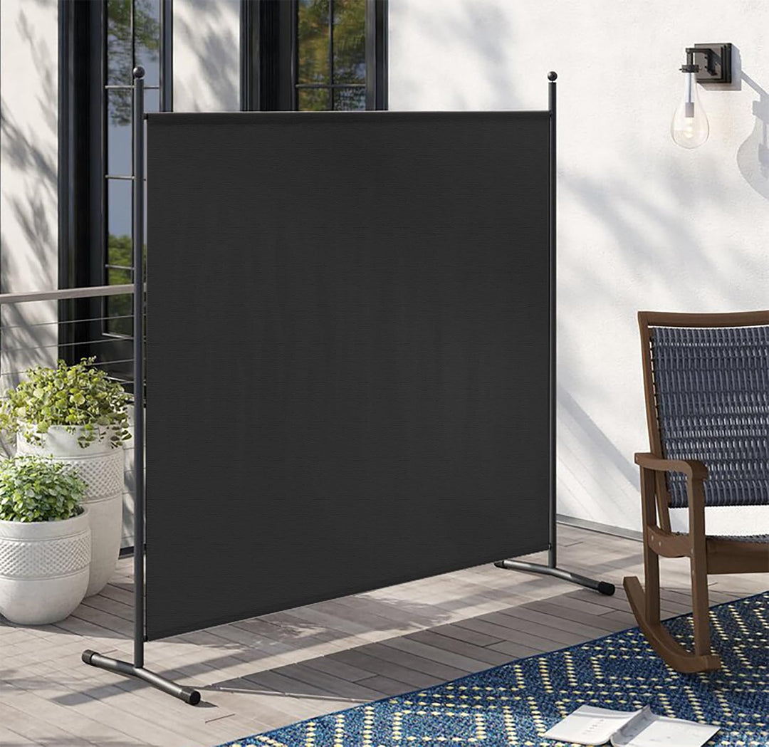 QUICK STAR Paravent 180 x 178 cm Stoff Raumteiler Gross Garten Stellwand Trennwand Balkon Sichtschut