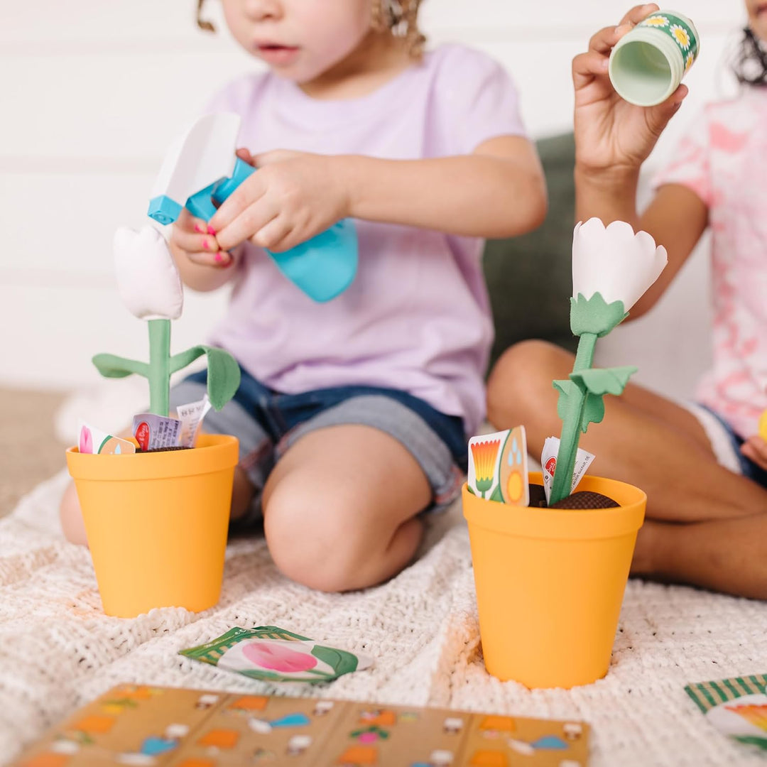 Melissa und Doug | Let's Explore | Blumen und Gartenspielset mit Blumen, die ihre Farbe ändern (16 T