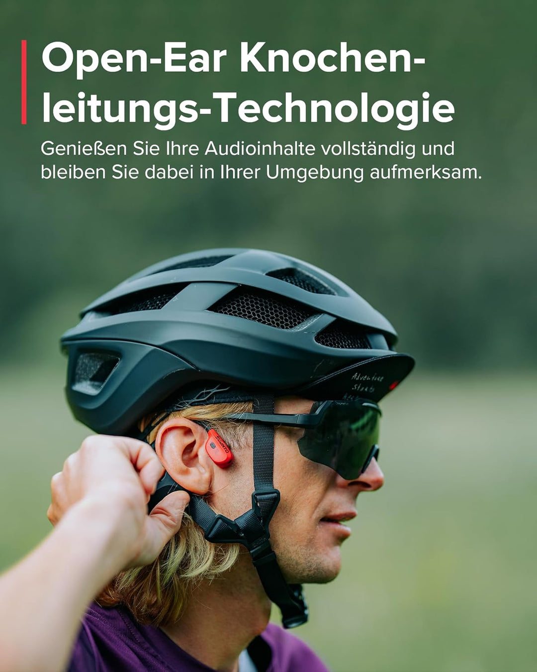 SUUNTO Wing Open-Ear Knochenschall Kopfhörer, Bluetooth Kabellos Sport Kopfhörer, Kopfbewegungssteue