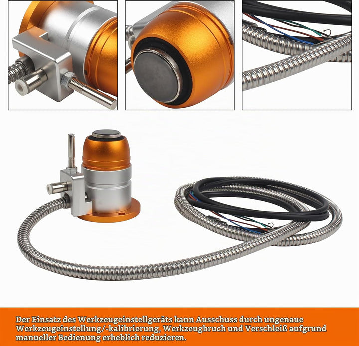 RATTMMOTOR CNC Werkzeuglängensensor, Z Achse Touch Werkzeugsensor Einstellungssonde High Precision F