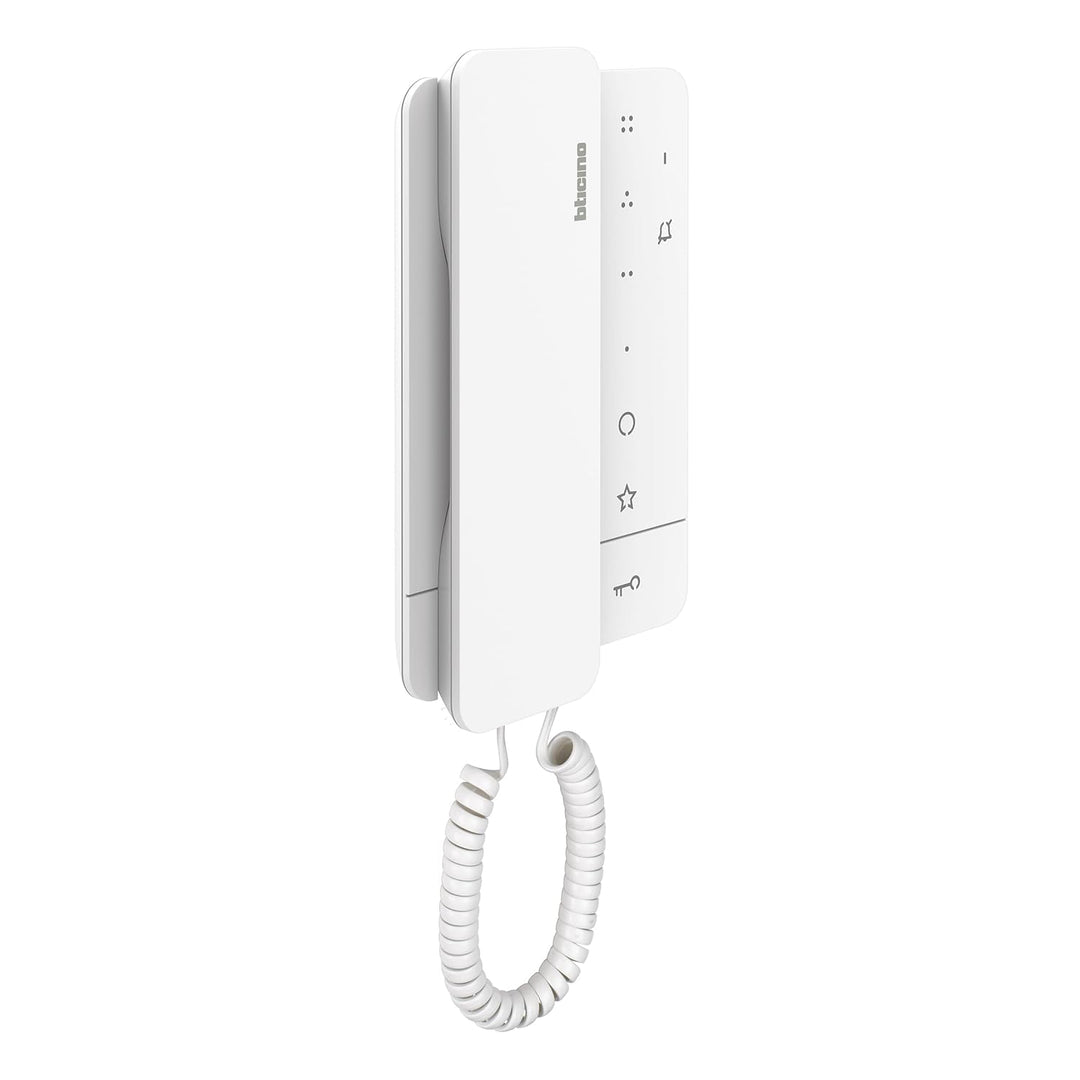 BTICINO, Audio-Türsprechanlage Set Flex’ONE, 2-Draht mit Türstation LINEA 3000, Netzgerät und Hausst