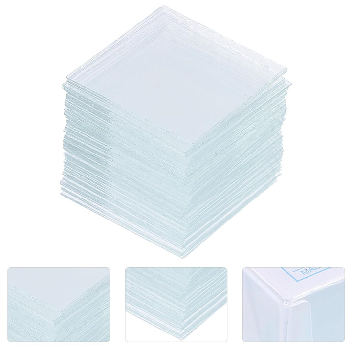 1000 Stück Mikroskop Deckgläser Quadratisch 20x20mm Vorgereinigte Glas Abdeckungen mit Hoher Transpa