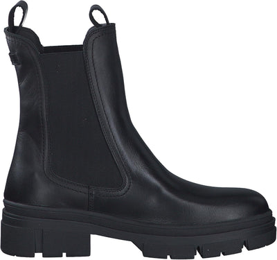 Tamaris Chelsea Boot 1-25901-41 normal 38 EU Schwarz Black Leather 003, 38 EU Schwarz Black Leather