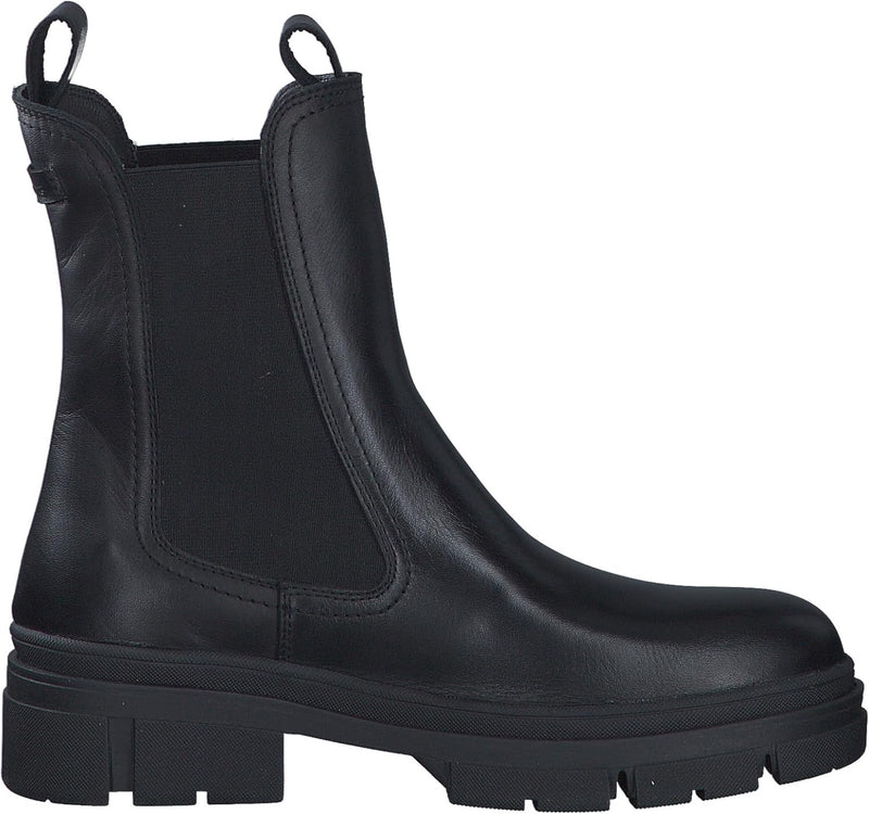 Tamaris Chelsea Boot 1-25901-41 normal 40 EU Schwarz Black Leather 003, 40 EU Schwarz Black Leather