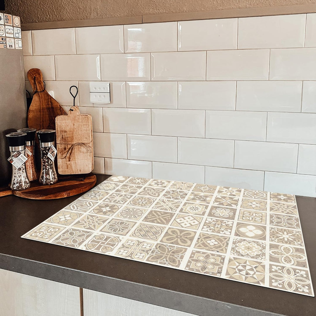 KitchenYeah© Herdabdeckplatte Einteilig Ceranfeld Abdeckplatte für Induktionsschutz Ceranfeldabdecku