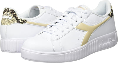 Diadora Damen Step P Double Skin Sneakers 36 EU Weiss Beige, 36 EU Weiss Beige