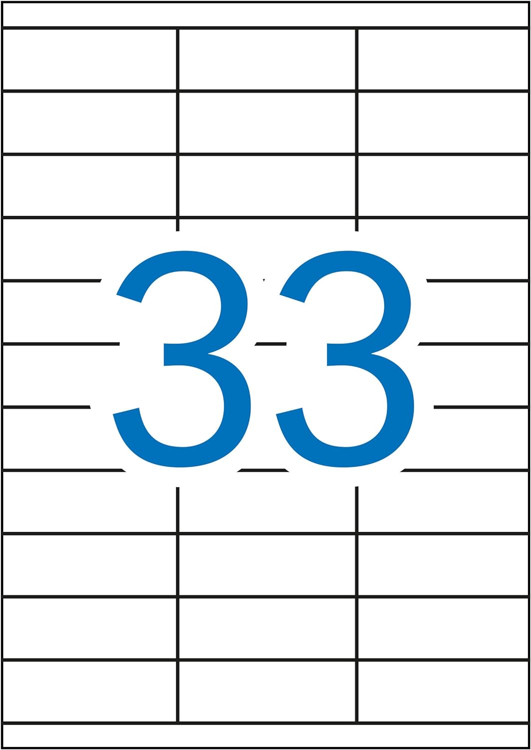 Apli 002086 - Pack 100 weiβe Etiketten für Drucker 70X25.4 70 x 25,4 mm 100 Blatt, 70 x 25,4 mm 100