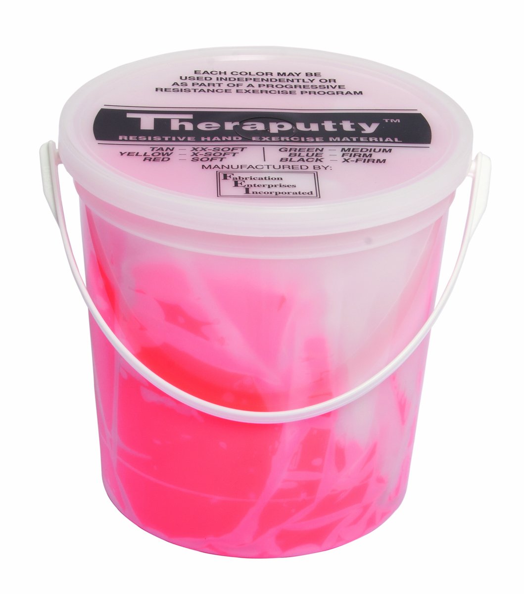 CanDo TheraPutty Antimikrobiell - Knetmasse - 2,2 kg - rot (leicht) Rot 2,2 kg, Rot 2,2 kg