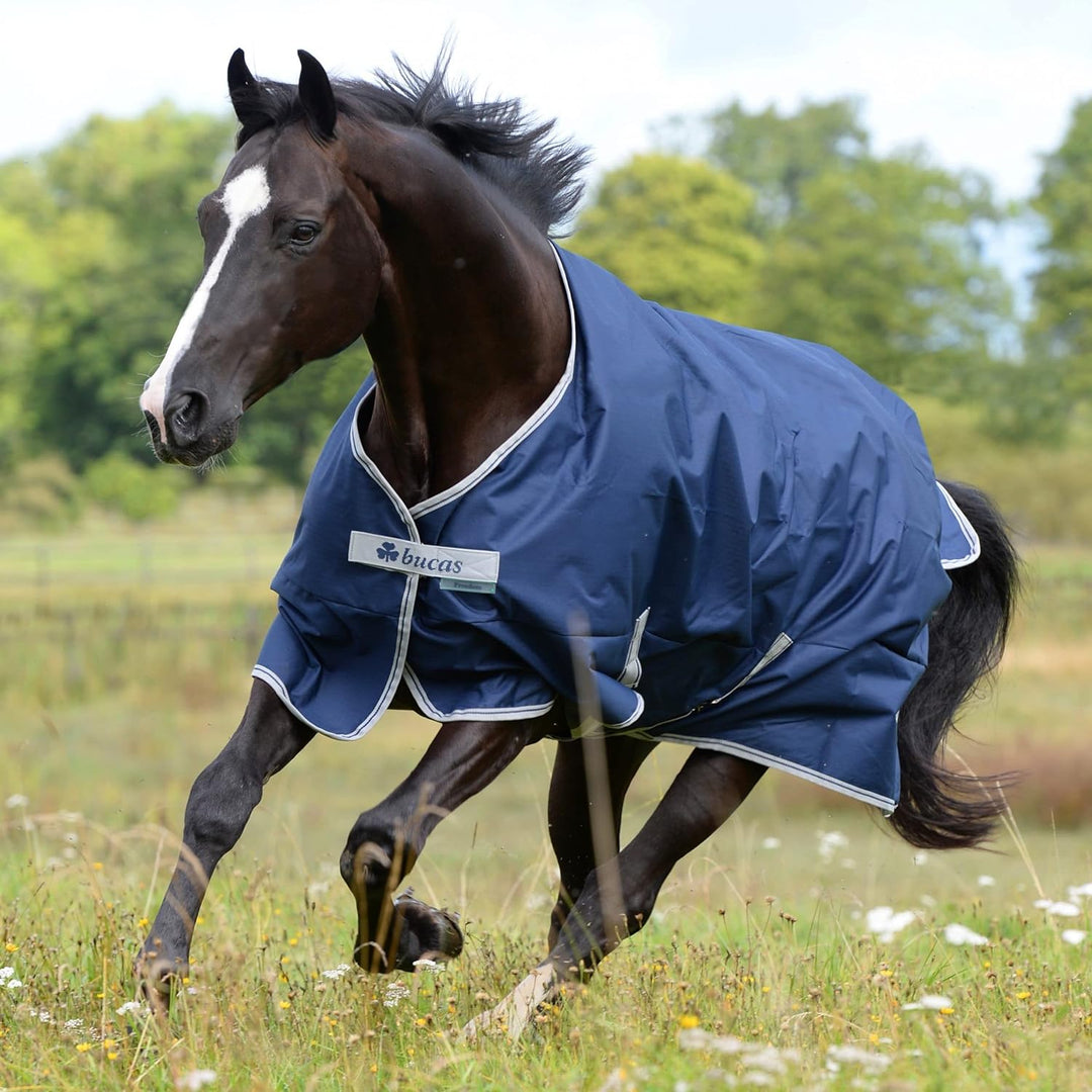 Bucas Freedom Turnout 165 Pferdedecke Light Navy/Silber navy 165, navy 165