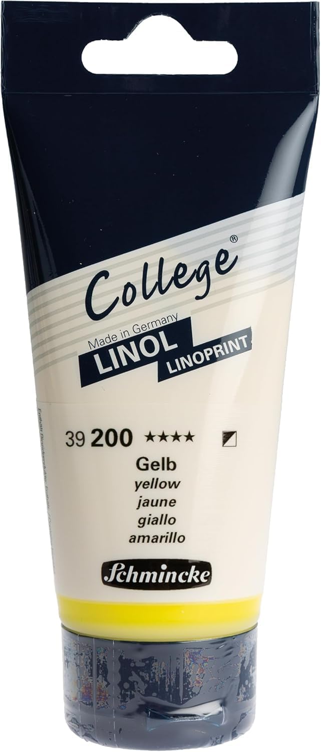 Schmincke - College Linol, Linoldruckset mit 5 x 75 ml Tuben, 84 001 097, Künstler-Linoldruck-Farben