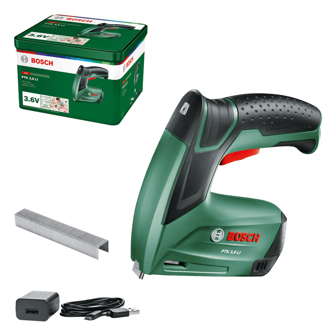 Bosch Home and Garden Bosch Akku Tacker PTK 3,6 LI (Integrierter Akku, 3,6 Volt, 30 Schläge/min, in