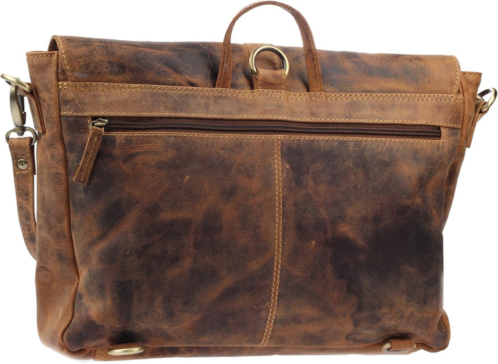 Greenburry Vintage Umhängetasche Leder 35 cm