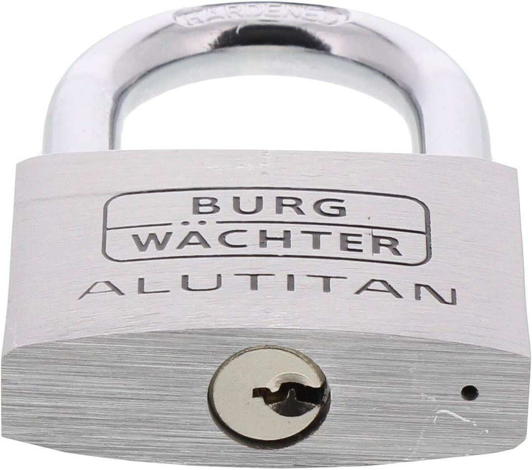 Burg-Wächter Vorhangschloss Alutitan, Aluminium, Innenwerk rostfrei, Doppelt gesichert, 770 60 SB 60