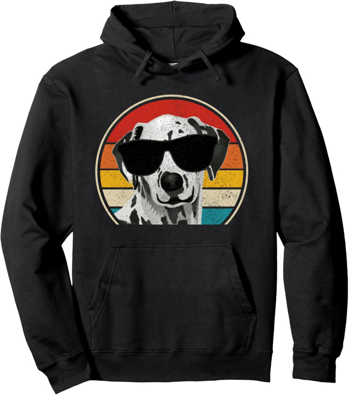 Dalmatiner Vintage Hund Lustig Pullover Hoodie