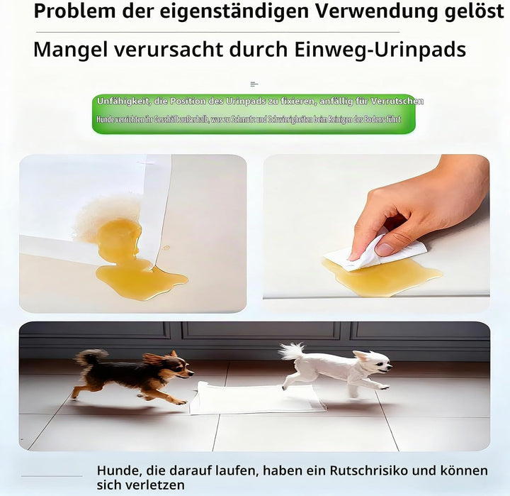 Waschbare Haustier Pads für Hunde und Welpen - Wiederverwendbare Silikon Urinmatte für Puppy, Mehrzw