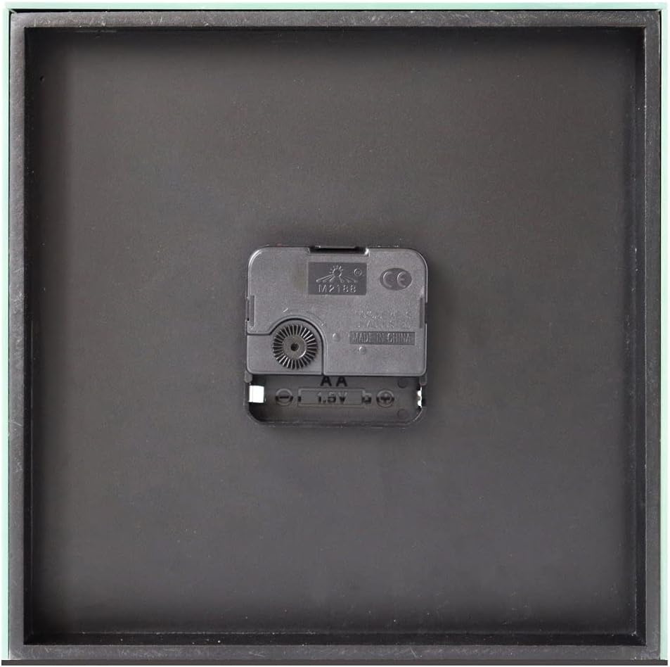 Leise Schreibtischuhren 20.3x20.3x5.1 cm, Kristall-Glitzer, quadratisch, verspiegelt, Tischplatte, H