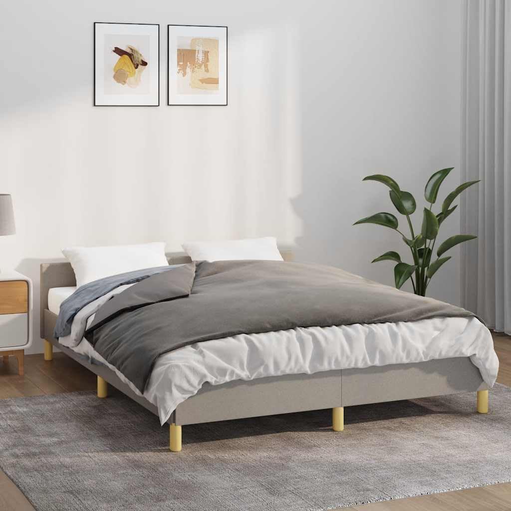 vidaXL Gewichtsdecke mit Bezug Grau 140x200 cm 10 kg Stoff 140 x 200 cm, 140 x 200 cm