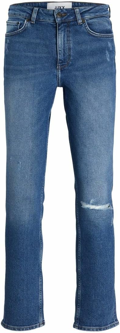 Jack & Jones Women's Jeans 28W / 34L Medium Blue Denim, 28W / 34L Medium Blue Denim