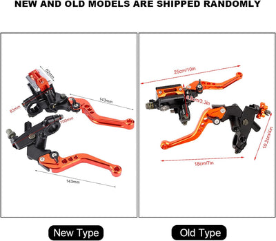 Fydun Motorrad Hauptbremszylinder Hebel 1 Paar Lenker Bremse Kupplungszylinder 22mm Universal Motor