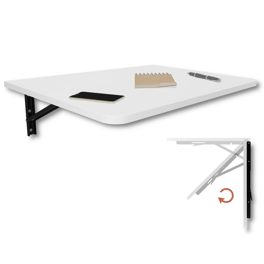 Wandklapptisch Schreibtisch Tischplatte 70x50 cm Klapptisch Esstisch Küchentisch für die Wand Bartis
