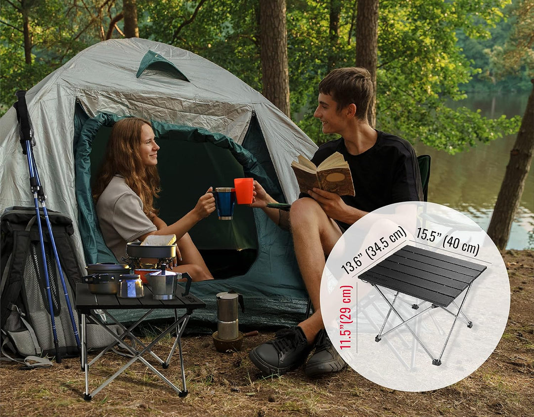 TREKOLOGY Tisch Kleiner Campingtisch Camping Beistelltisch Der Zusammenklappbar Leicht Zelttisch Kla