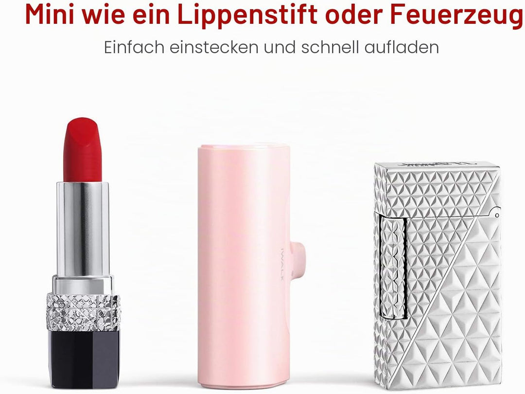 iWALK USB C Powerbank, 4500mAh Tragbares Externes Ladegerät, Typ C Externer Akku Kompatibel mit Sams