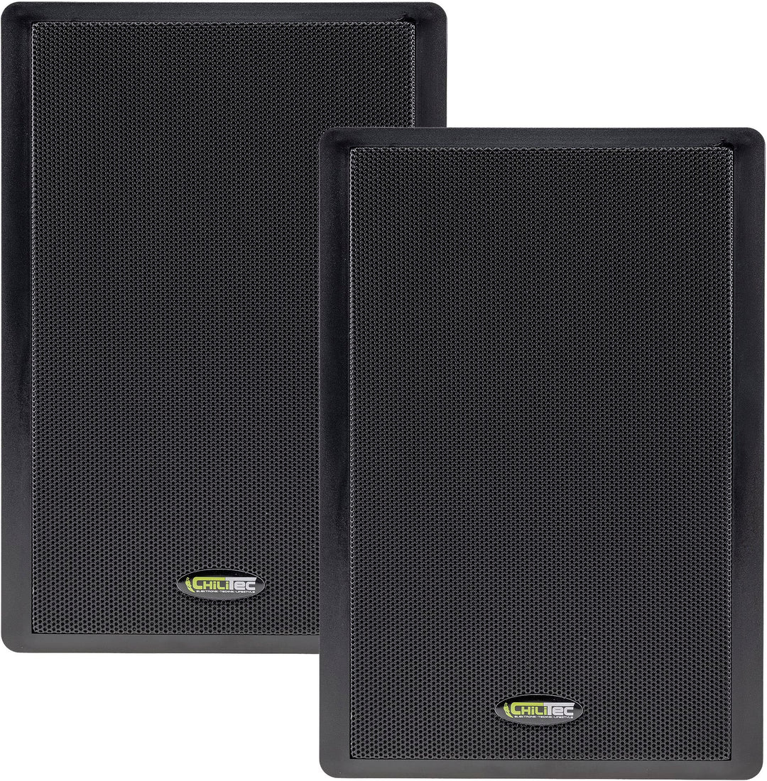ChiliTec Wandlautsprecher Flatpanel-Lautsprecher 2-Wege 40Watt Paar / 2 Stück 37mm flach Aufbau-Laut