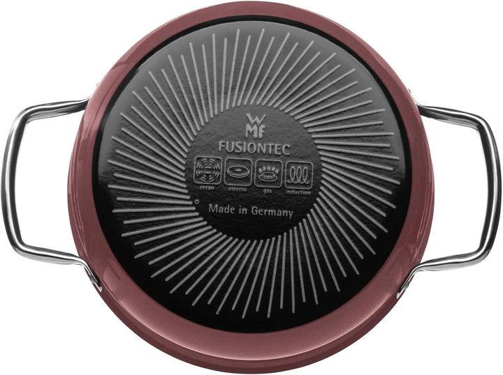WMF Fusiontec Mineral Kochtopf klein 16 cm, Glasdeckel, Fleischtopf Induktion 1,3l, High-Tech Kerami