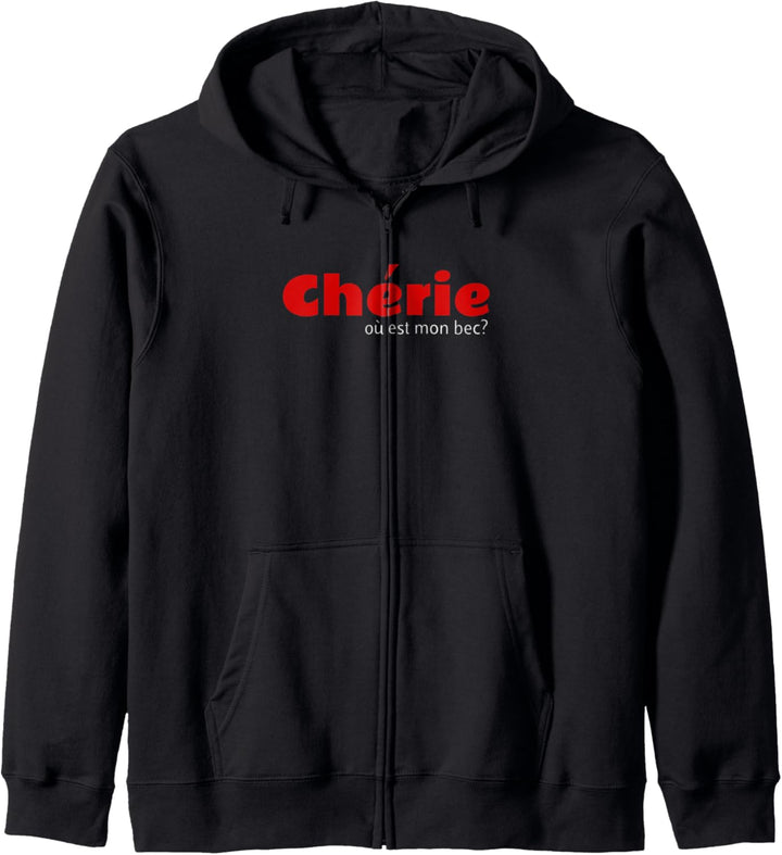 cherie ou est mon bec Kapuzenjacke