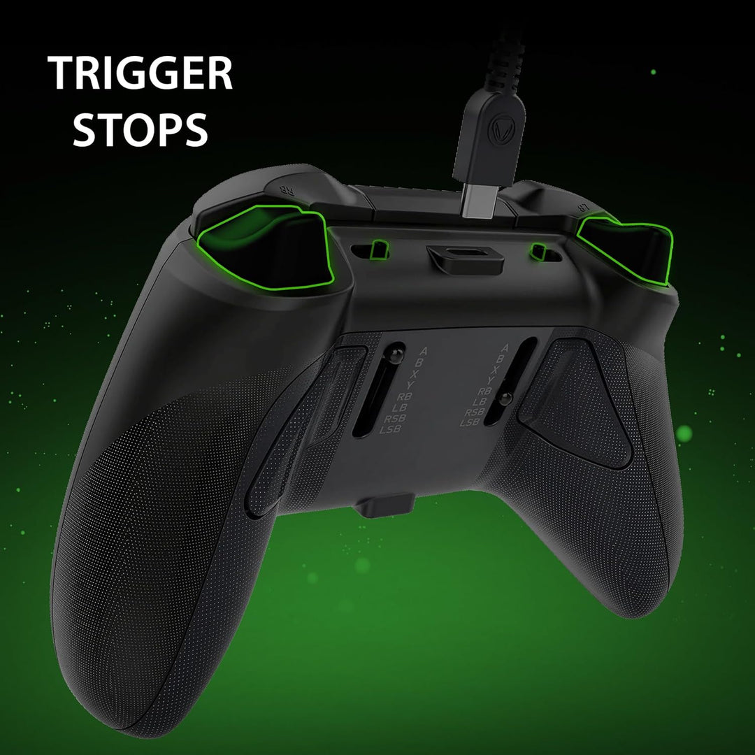 Snakebyte Gamepad Pro X schwarz - kabelgebundener Xbox Series X|S &amp; PC Controller, Hall-Effect Senso