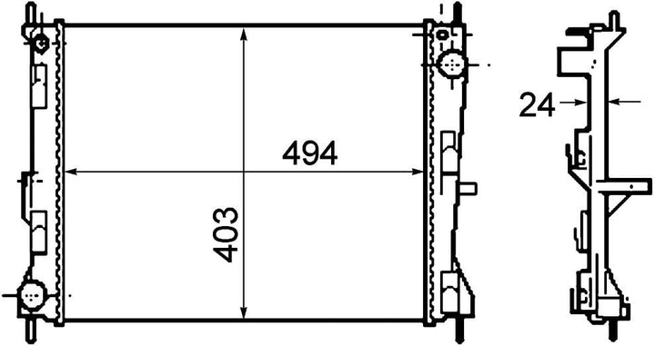 MAHLE CR 1691 000P Kühlmittelkühler BEHR PREMIUM LINE