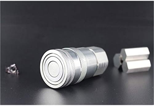 G1/2 Aussengewinde + Innengewinde Flache Oberfläche Hydraulischer Schnellanschluss Adapter Kupplung