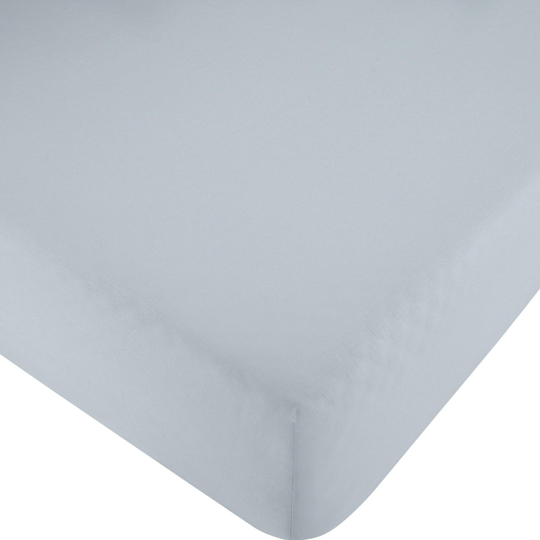 Erwin Müller Spannbettlaken, Spannbetttuch Renforcé Würzburg, Uni, Silber, Grösse 190x200 cm - 200x2