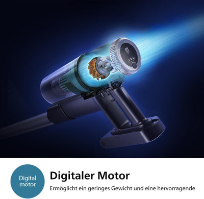 Philips Kabelloser Akku-Staubsauger 3000-Serie - Staubsaugen und Wischen in einem, Digitaler Motor,
