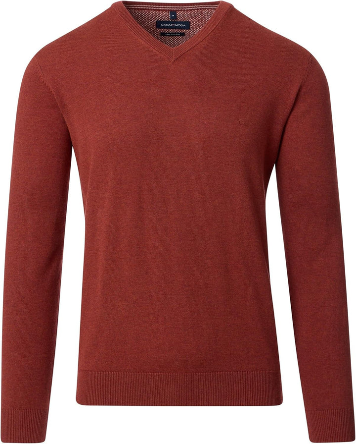 CASAMODA Herren Pullover 3XL Dunkelorange, 3XL Dunkelorange